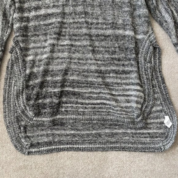 Thistle & Lavender Sweater Womens Small Grey Cowl Neck High Low Side Slits Tunic - Picture 3 of 9